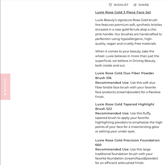 Luxie 3 piece flawless complexion - Picture 3 of 3